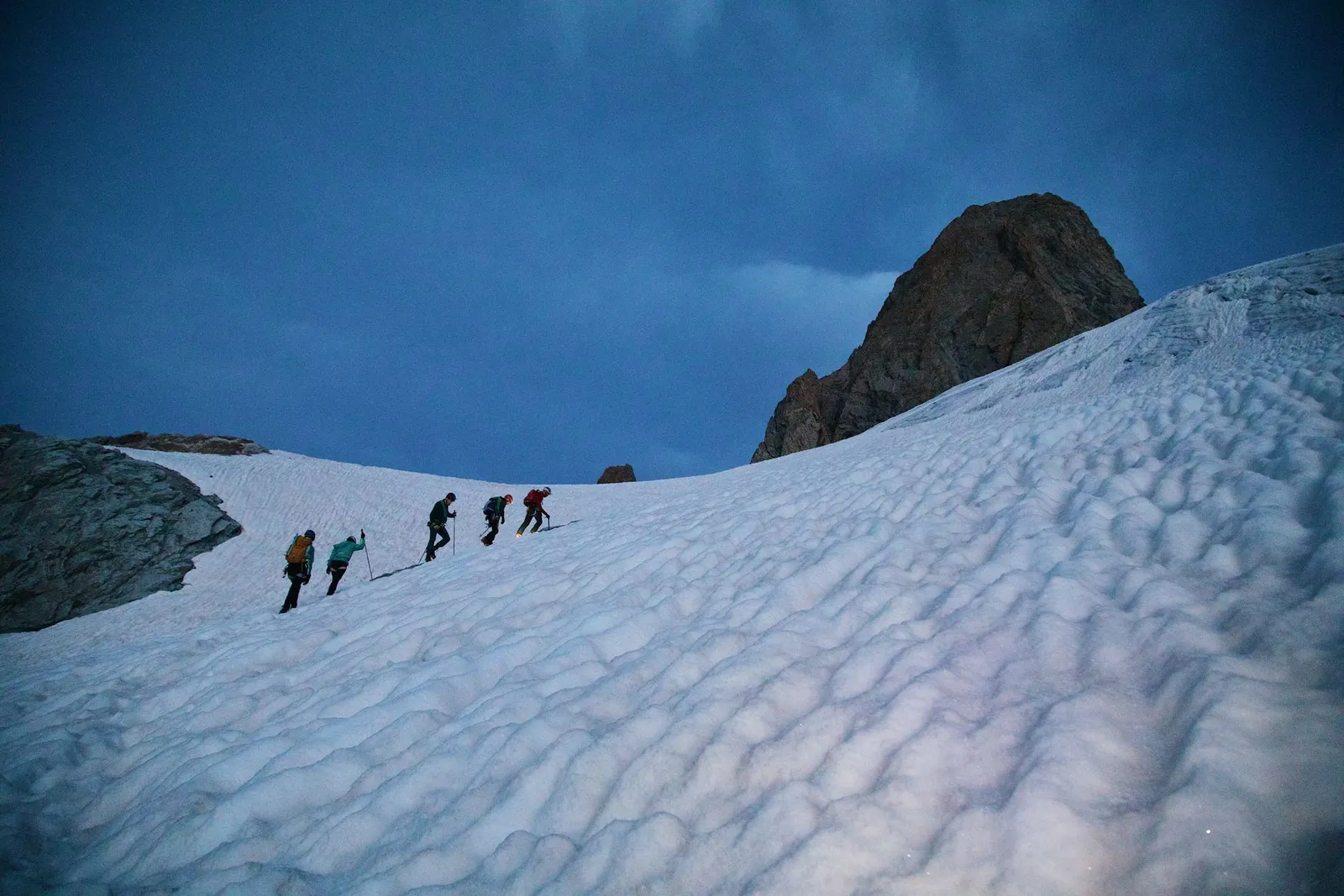 Snowfield summit