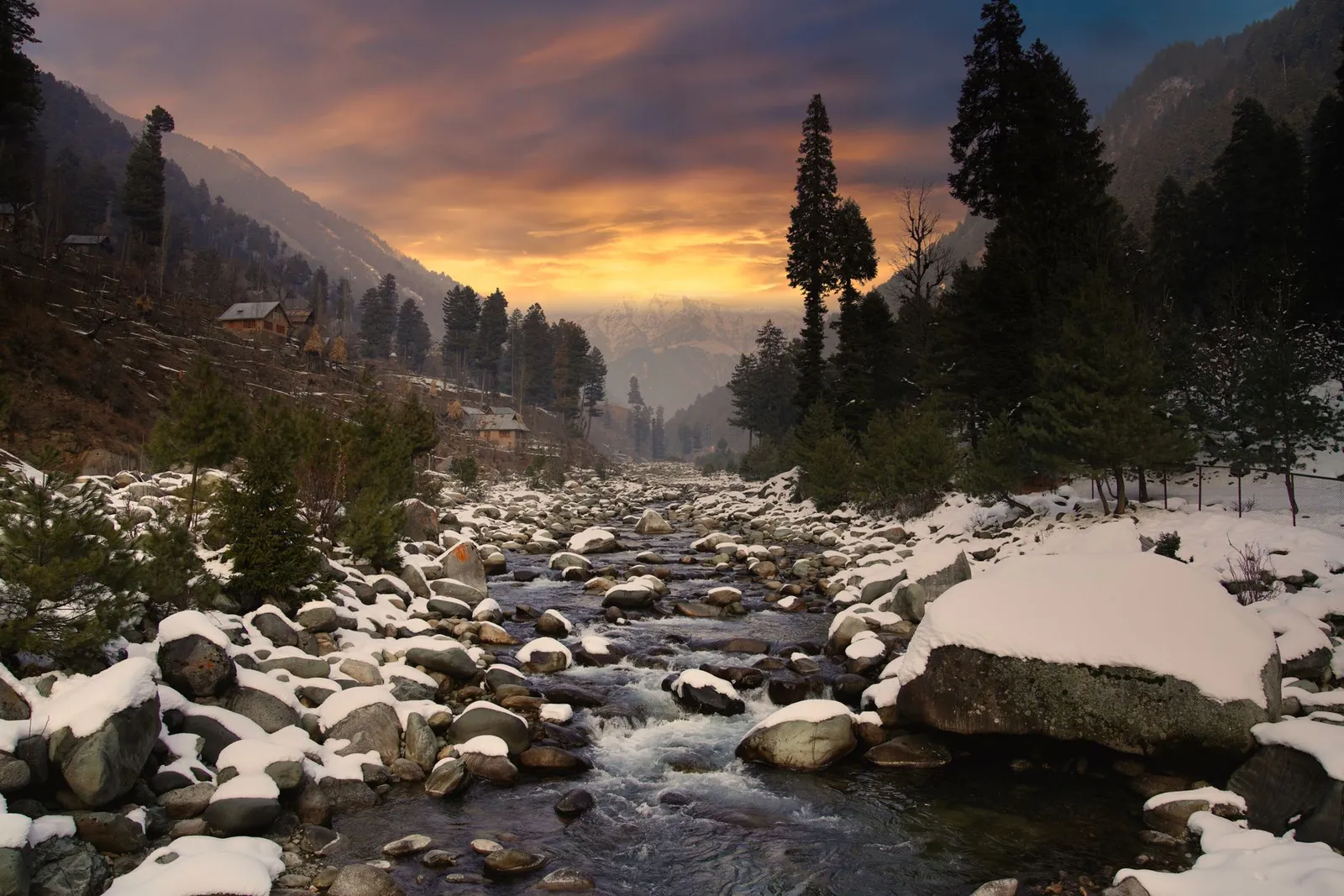 Valley meadow river