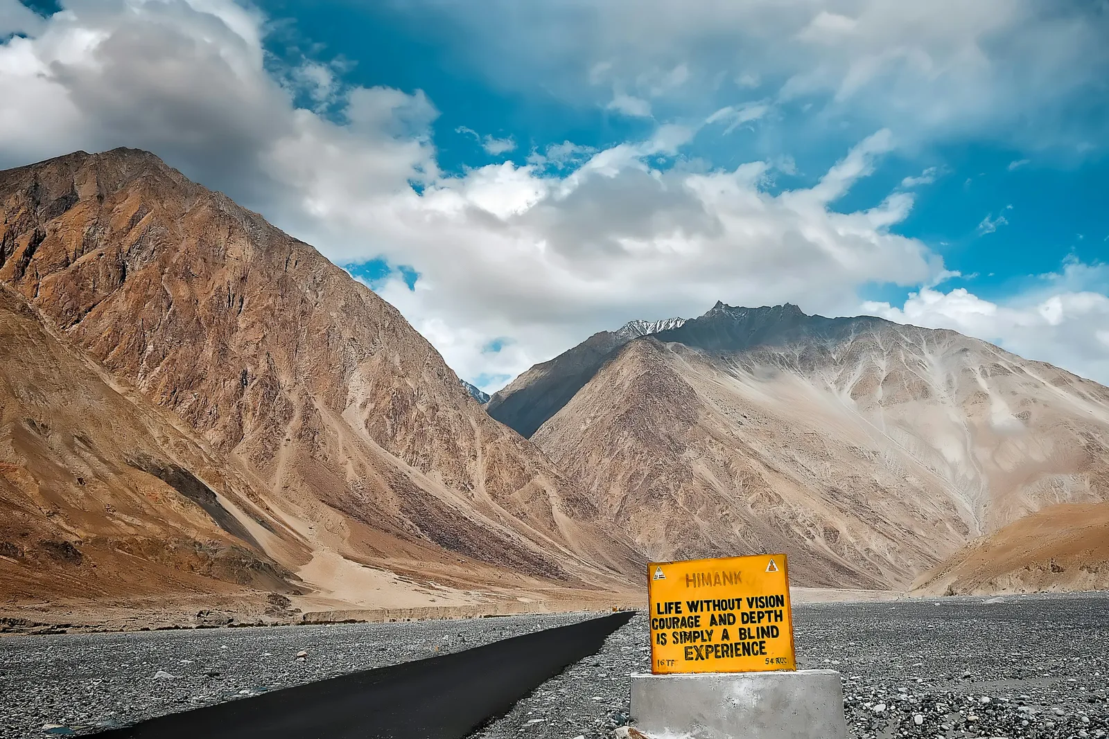 BRO road sign